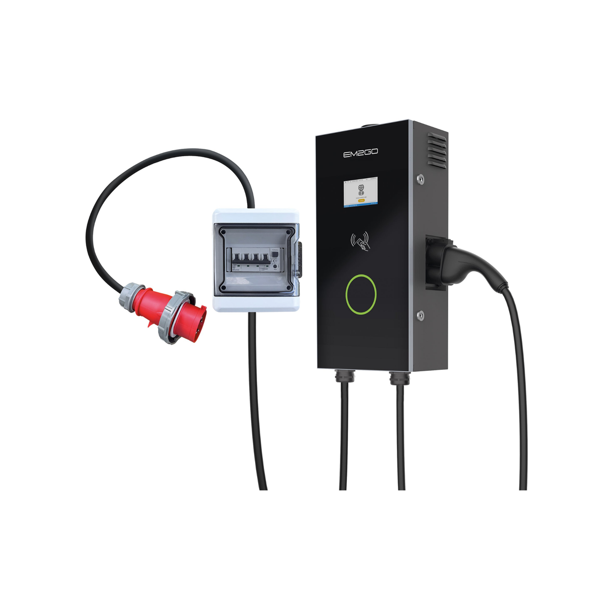 EM2GO DC Wallbox Ultra Compact – 20kW, 5m CCS2, RFID, LAN/WLAN/4G, OCPP