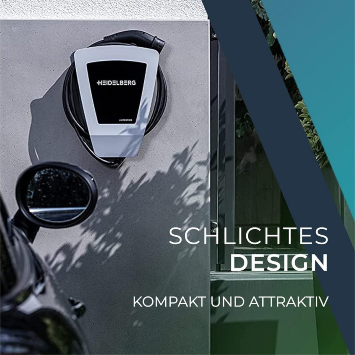 Heidelberg AMPERFIED Wallbox Energy Control Plus (bis 11 kW) mit Typ 2-Ladekabel