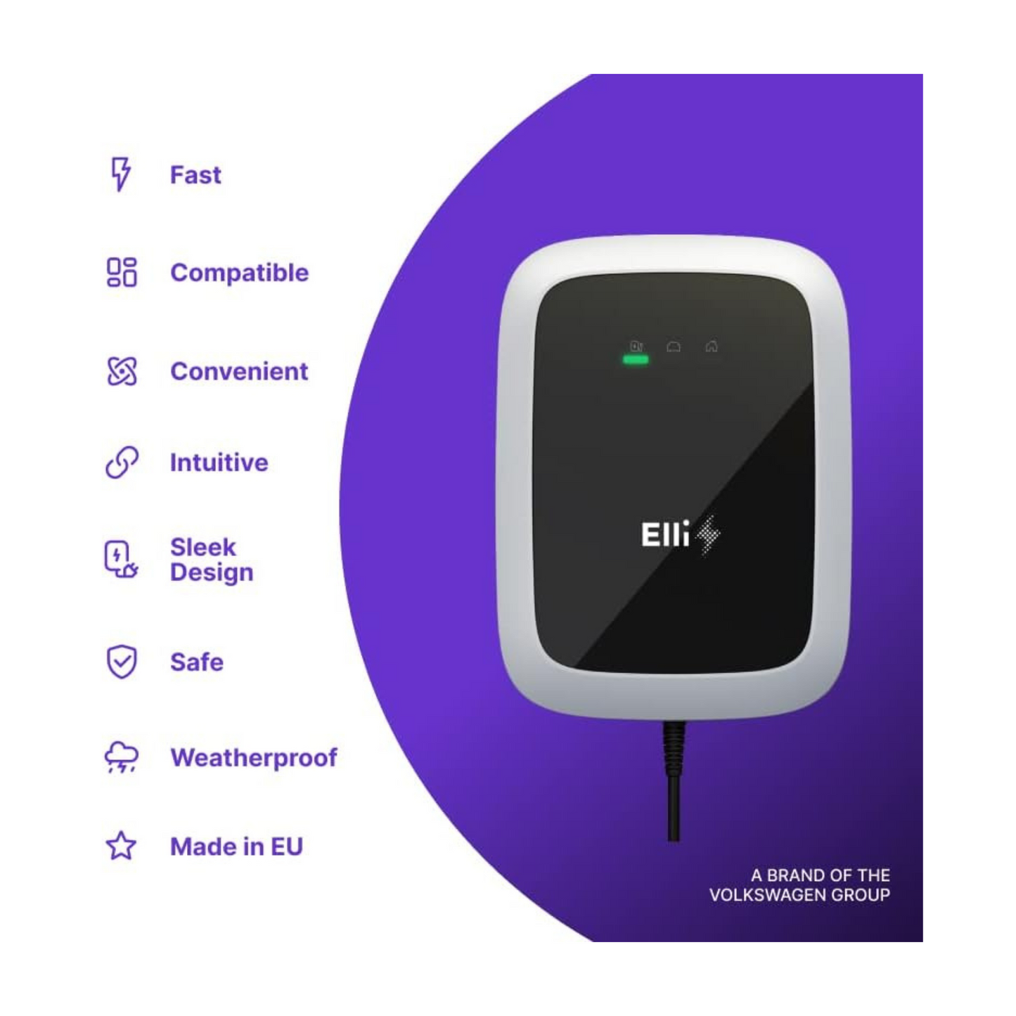 Elli Wallbox Standard 11kW – 4,5m Typ-2 Ladekabel | Standalone