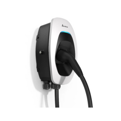 Delta AC MAX Basic EIAW-E11KTBE5A02 Wallbox 11 kW, 5m Typ-2 Kabel, APP-Steuerung, IP55, Schlüsselschalter