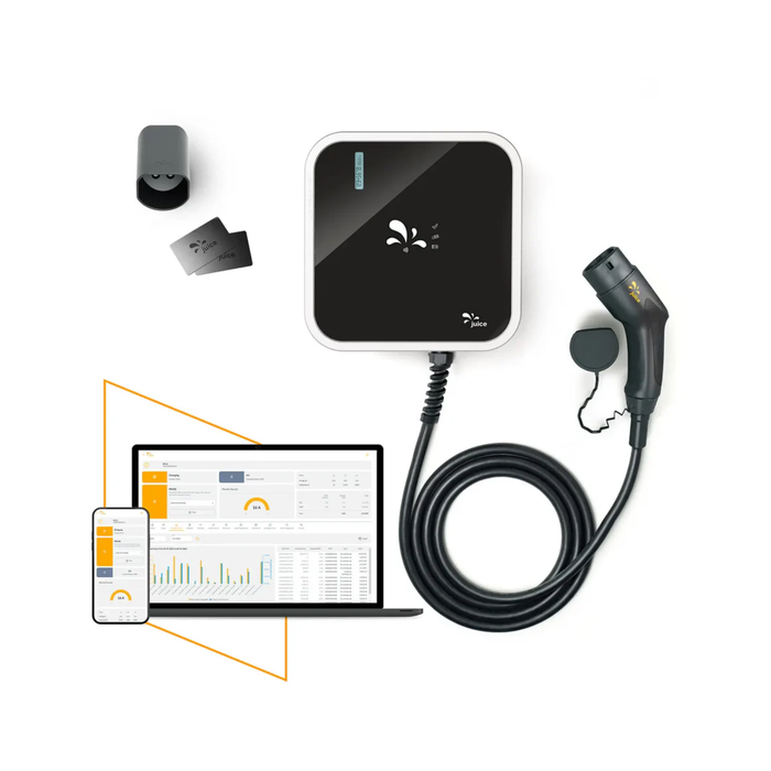 Juice Charger me 3 Wallbox 11kW/22kW mit 5m Typ-2 Ladekabel | RFID | LAN | WLAN | MID