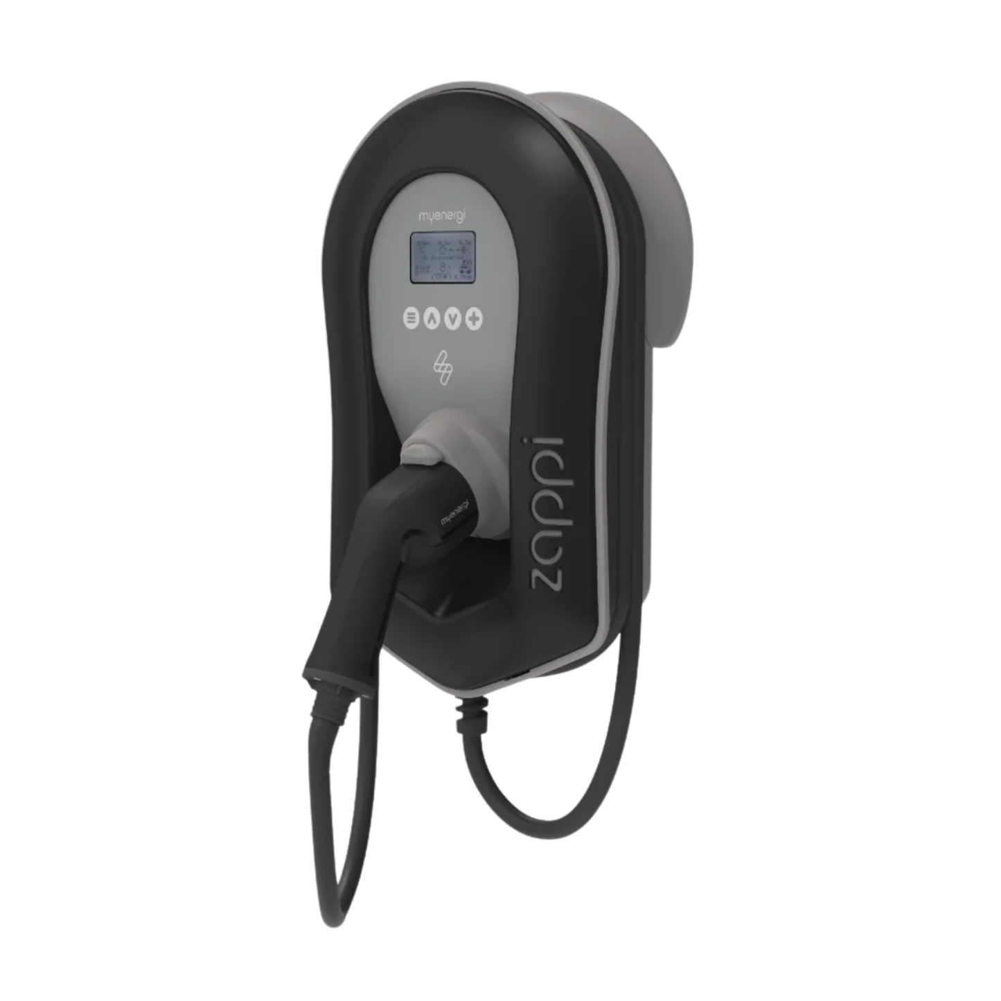 myenergi zappi v2.1 Wallbox 11kW/22kW – mit/ohne Kabel, Weiß/Schwarz