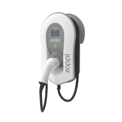 myenergi zappi v2.1 Wallbox 11kW/22kW – mit/ohne Kabel, Weiß/Schwarz