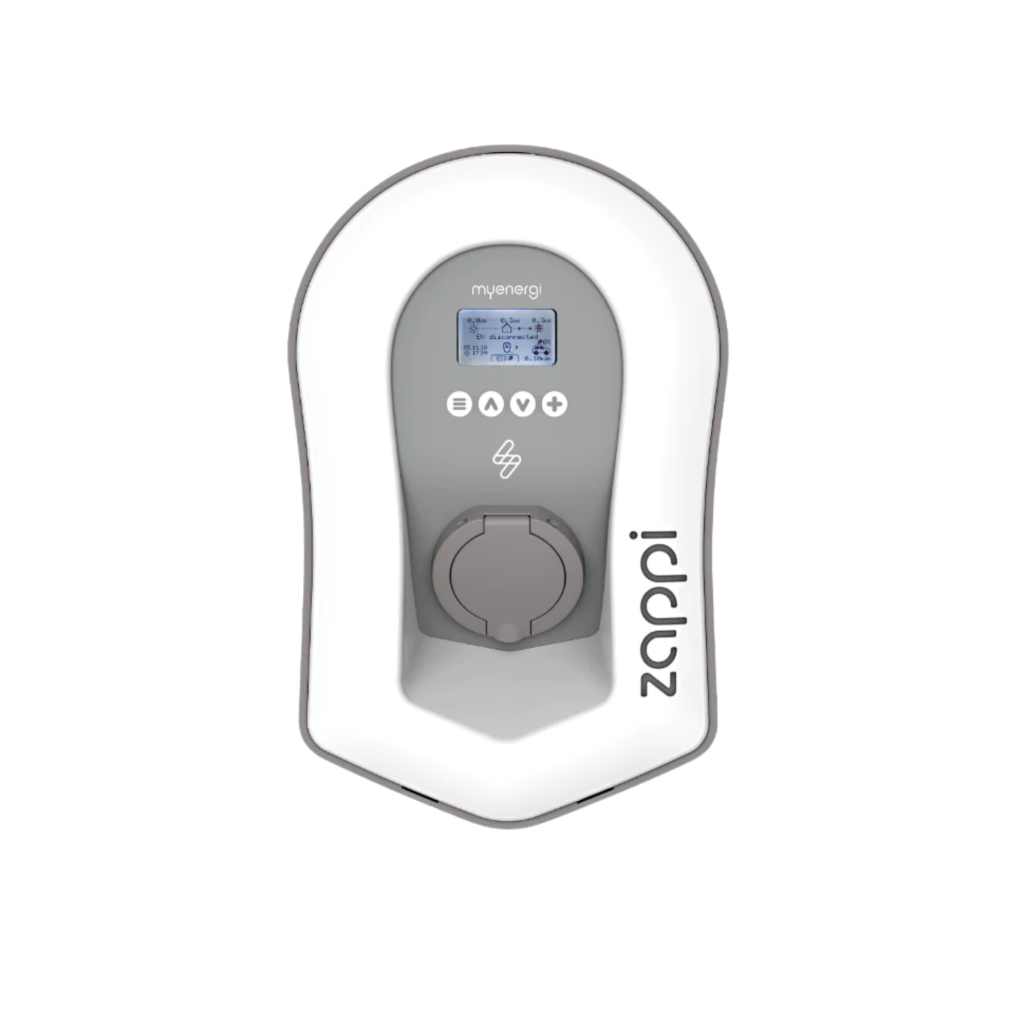 myenergi zappi v2.1 Wallbox 11kW/22kW – mit/ohne Kabel, Weiß/Schwarz