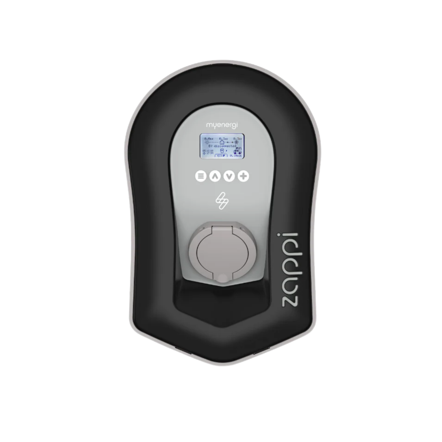 myenergi zappi v2.1 Wallbox 11kW/22kW – mit/ohne Kabel, Weiß/Schwarz