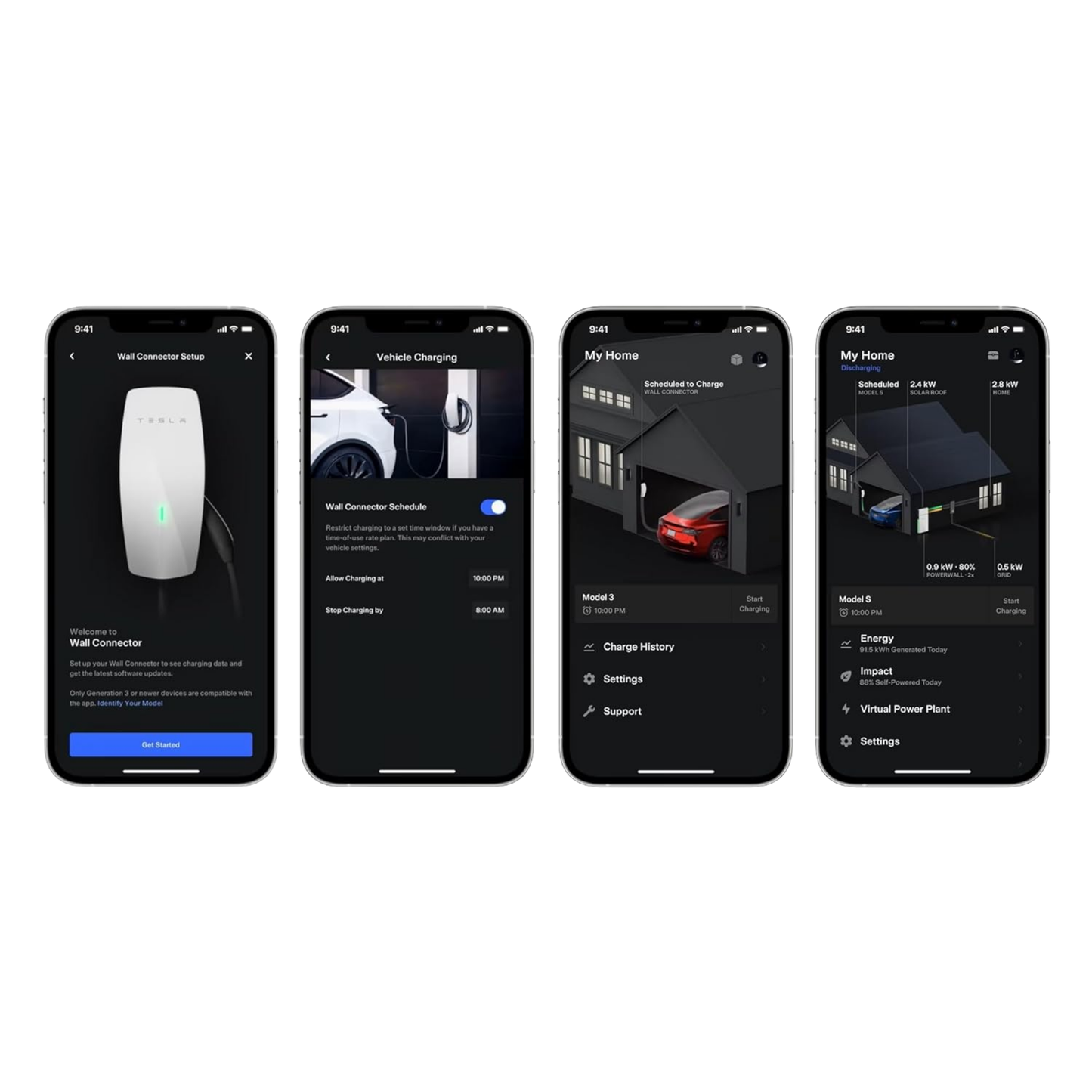 Tesla Wall Connector Gen 3 22kW – 7,3m Typ-2 Ladekabel | WLAN | Weiß