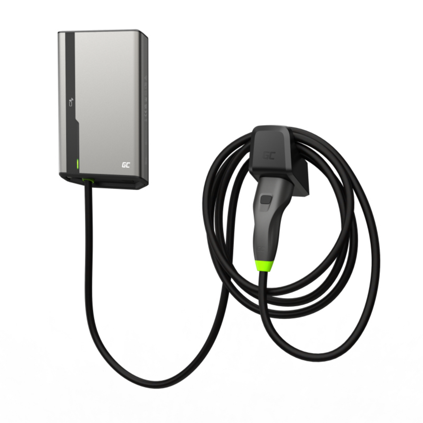 Green Cell HabuDen Wallbox – 22 kW, mit Ladekabel, RFID, WLAN, Bluetooth, App