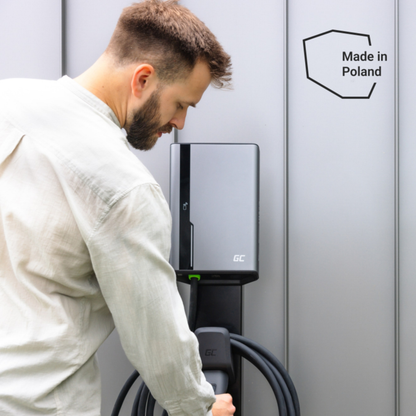 Green Cell HabuDen Wallbox – 22 kW, mit Ladekabel, RFID, WLAN, Bluetooth, App