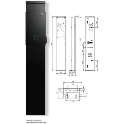 ABL POLEM4 Single 100000361 – Standfuß für eMH1, eMH2 & eM4 Single