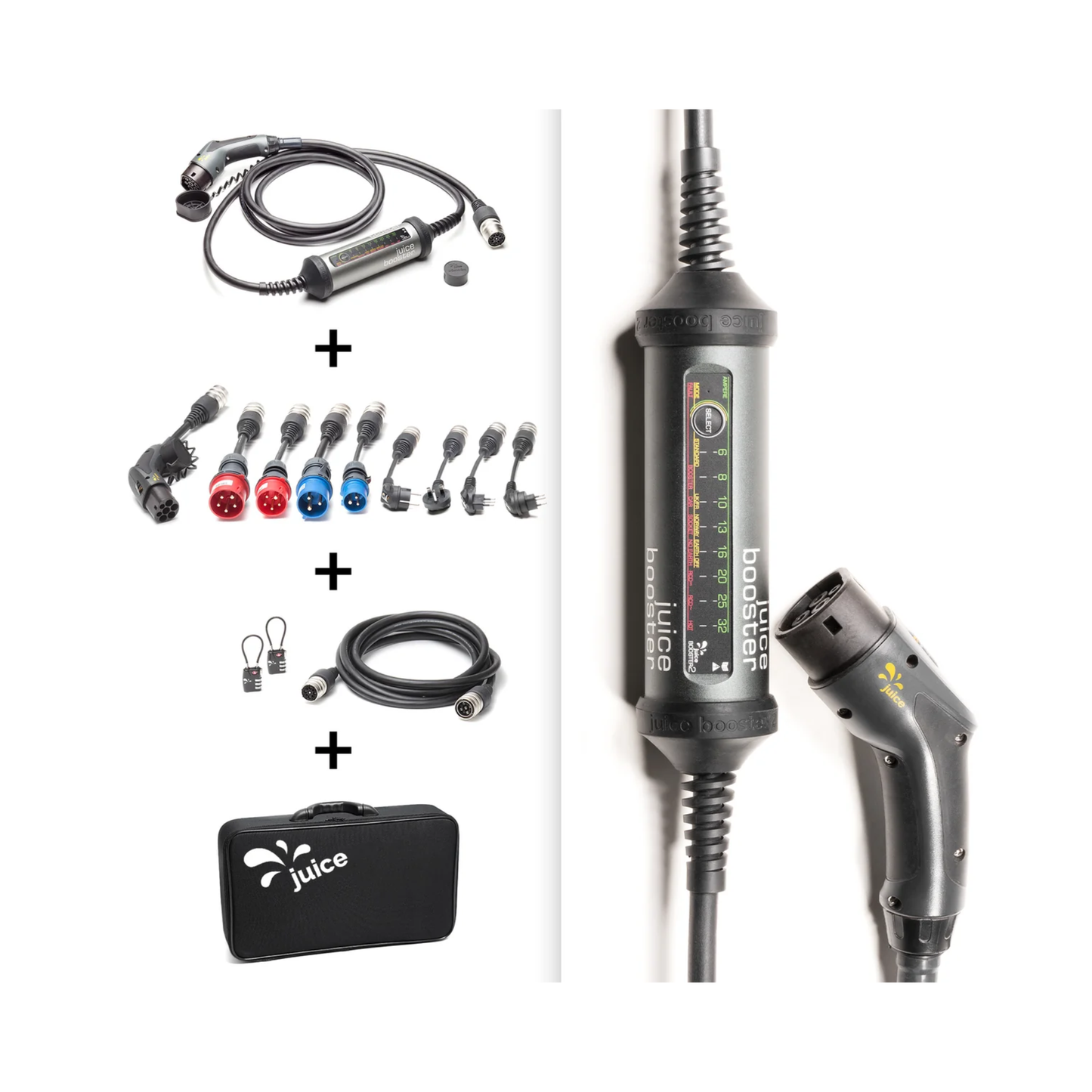 JUICE BOOSTER 2 Master Set – mobile 22kW Wallbox inkl. 9 Adapter