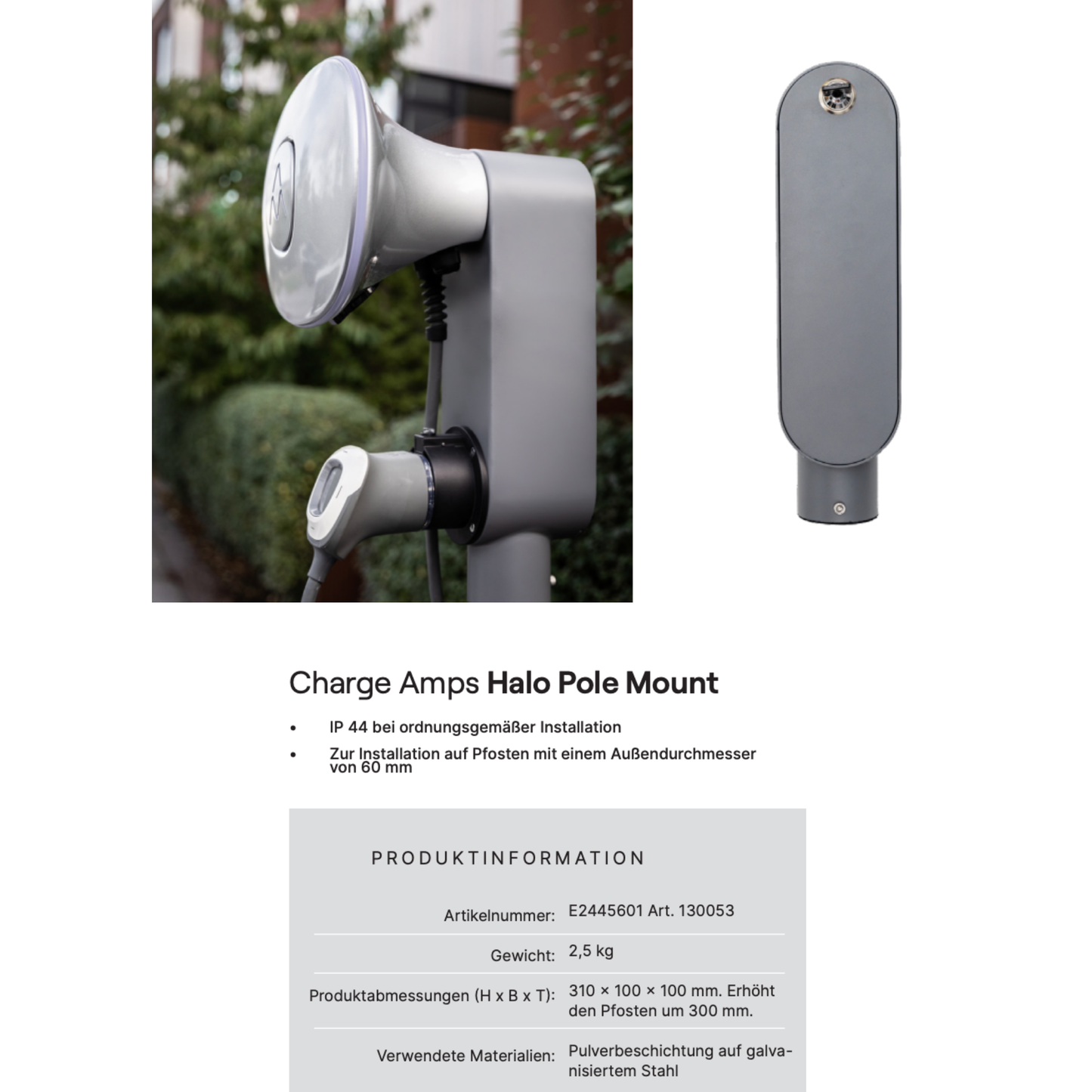 Charge Amps Pole Mount