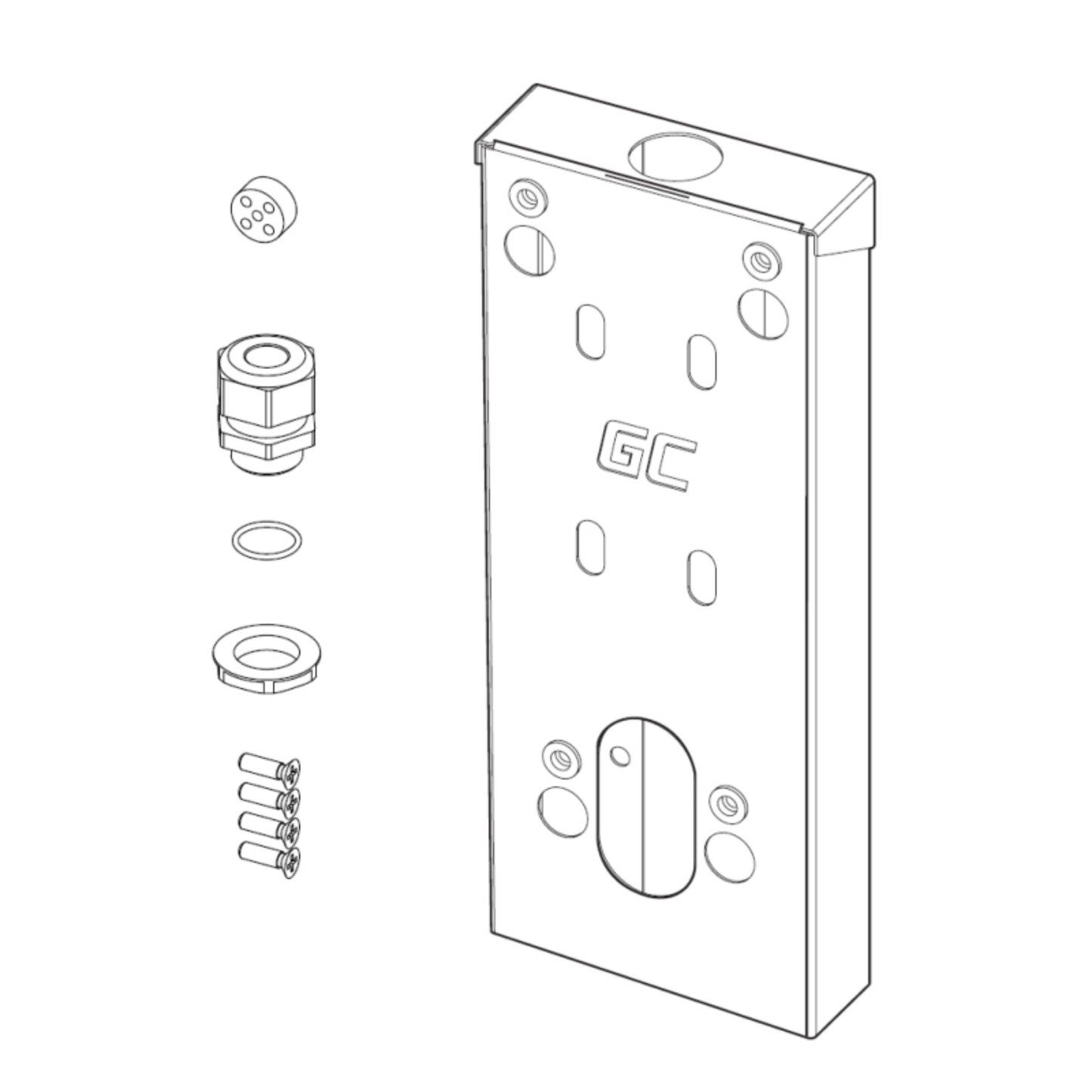 Green Cell Abstandshalter für HabuDen Wallbox