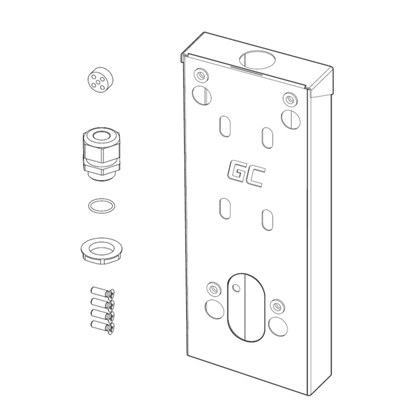 Green Cell Abstandshalter für HabuDen Wallbox