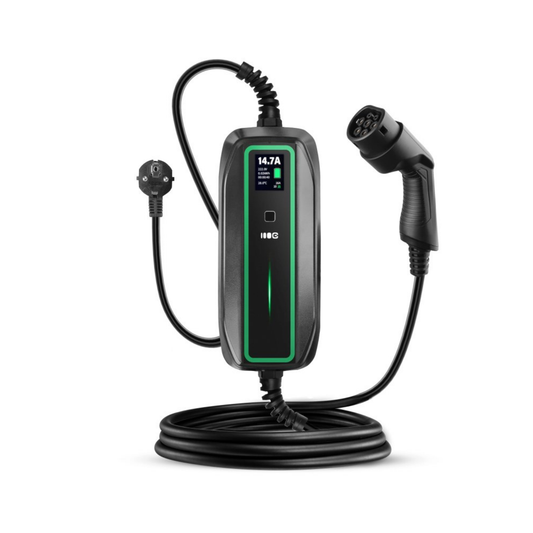 Green Cell mobiles Ladegerät EV16 – 3,6kW, Typ 2 auf Schuko, 6,5m