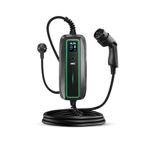 Green Cell mobiles Ladegerät EV16 – 3,6kW, Typ 2 auf Schuko, 6,5m