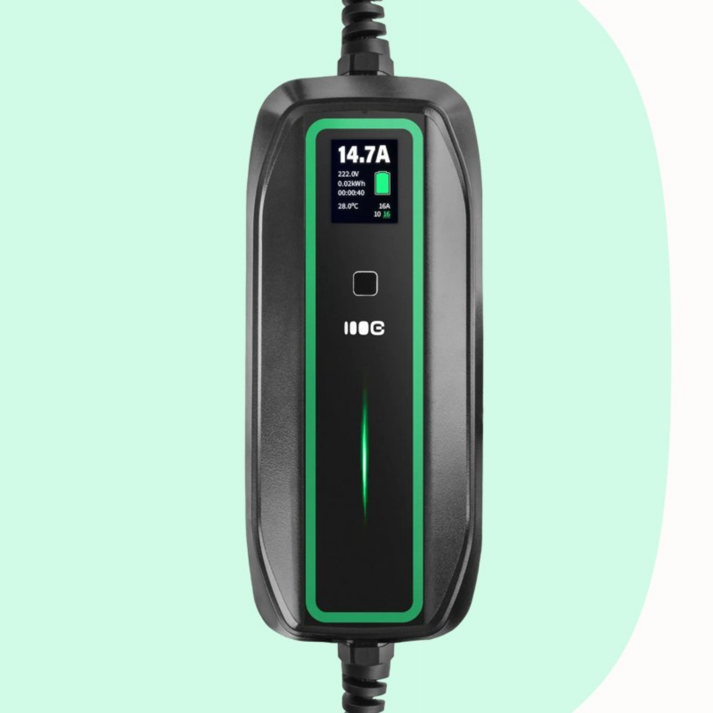 Green Cell mobiles Ladegerät EV16 – 3,6kW, Typ 2 auf Schuko, 6,5m