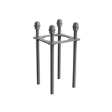 Zaptec OnePole Anchor Frame 430-00063 – Ankerrahmen für OnePole Säulen, M12x400