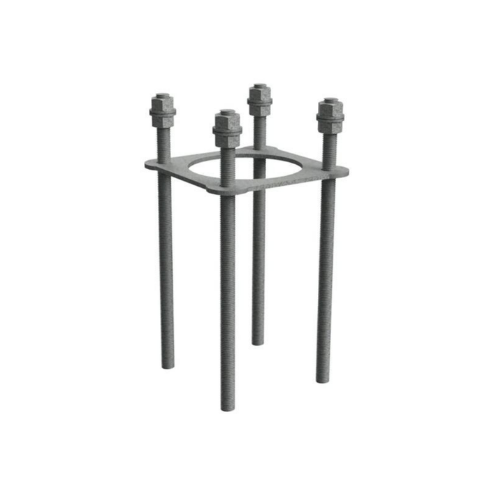 Zaptec OnePole Anchor Frame 430-00063 – Ankerrahmen für OnePole Säulen, M12x400