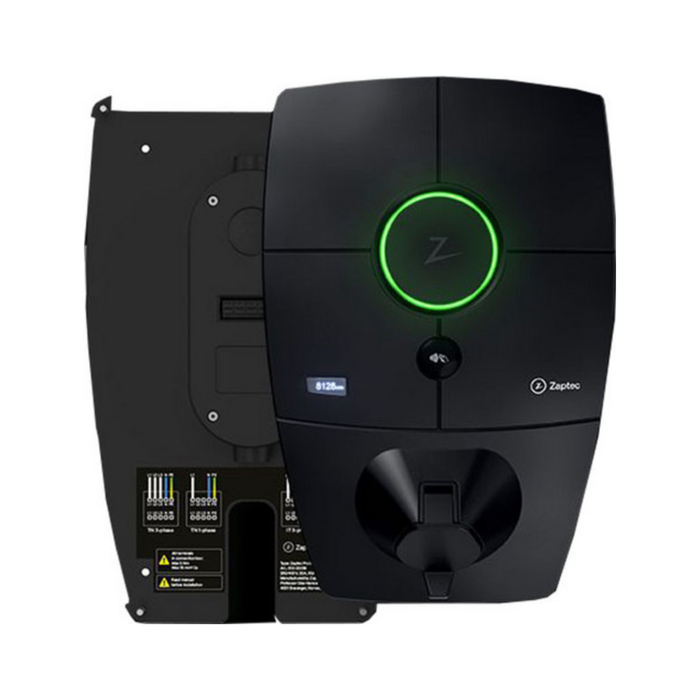 Zaptec Pro M&E inkl. Rückplatte – 22kW, Typ-2-Steckdose, MID, Eichrecht, RFID, 4G/WLAN