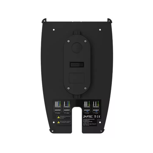 Zaptec Pro Rückplatte ZM000438 – Anschlussbox für Zaptec Pro, Schwarz