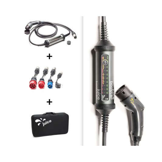 JUICE BOOSTER 2 German Traveller Set – mobile 22kW Wallbox inkl. CEE & Schuko Adapter