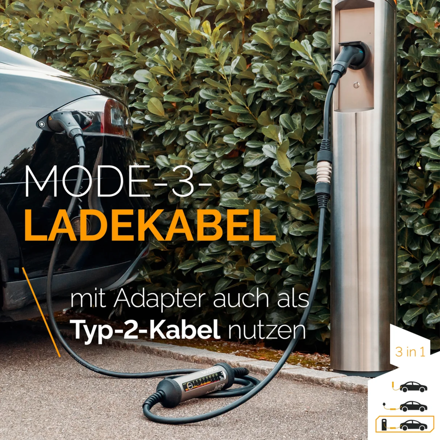 JUICE BOOSTER 2 Master Set – mobile 22kW Wallbox inkl. 9 Adapter