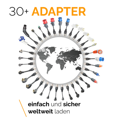 JUICE BOOSTER 2 Master Set – mobile 22kW Wallbox inkl. 9 Adapter