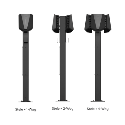 Easee Base Standfuß 2026 – 120 cm Column inkl. 1-Way / 2-Way / 4-Way Kit