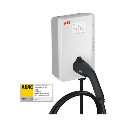 ABB Terra AC TAC W11-G5-RD-PC-0 – 11 kW, 5m Typ-2 Kabel, RFID, Display, 4G, Eichrecht (6AGC107238)