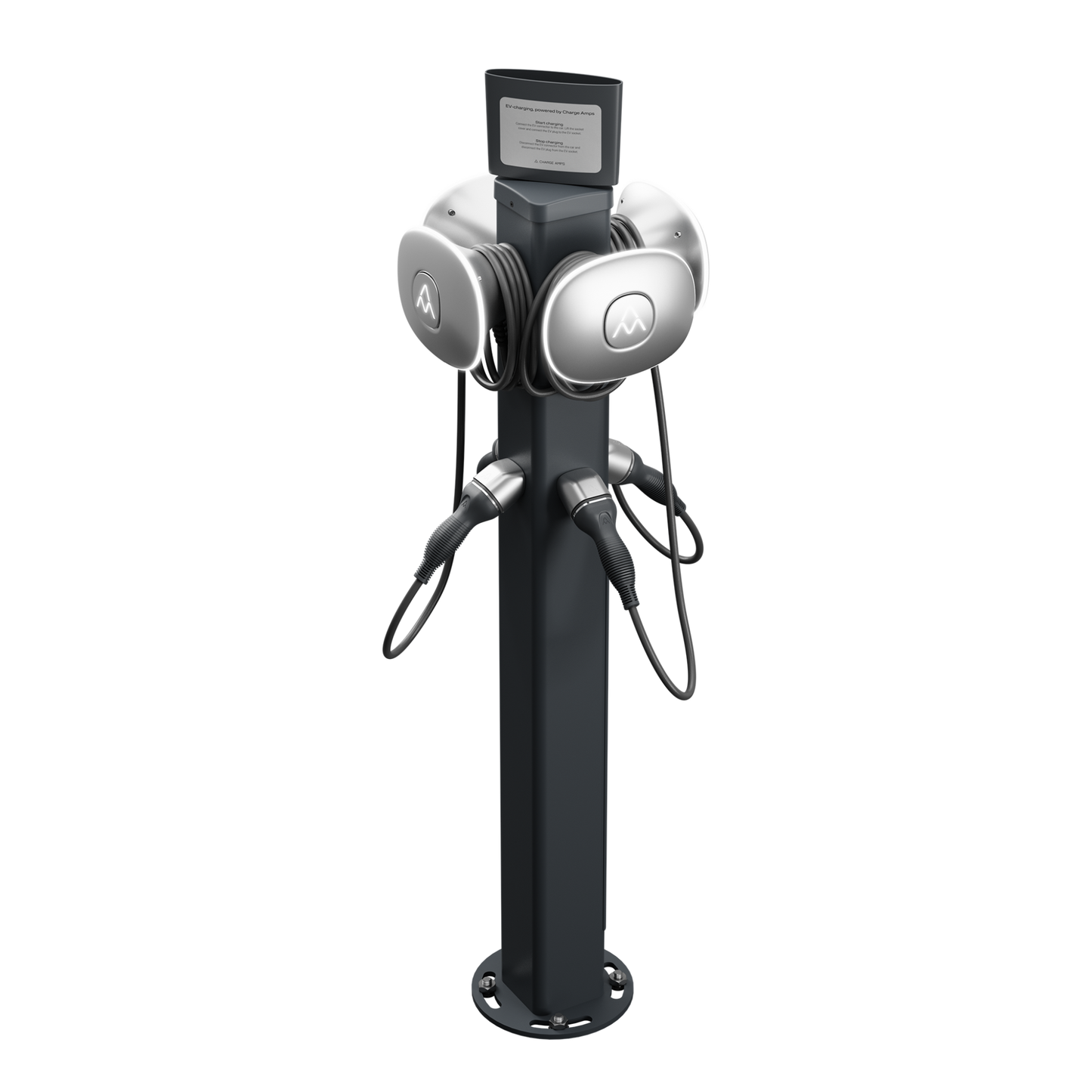 Charge Amps Column 131193 – Standfuß für 1- oder 2-Wallboxen , IP54, IK10
