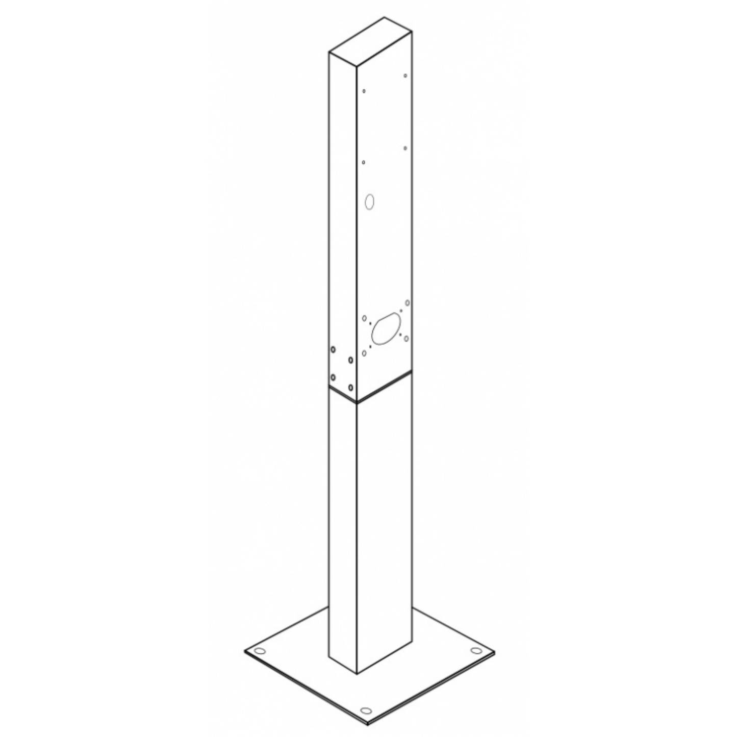 GC Universal Standfuß / Stele inkl. Kabel- & Steckerhalterung