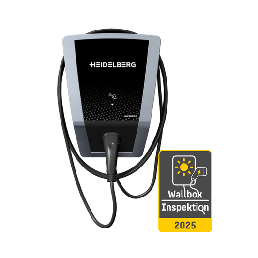 Heidelberg Wallbox connect.solar PRO 11 kW, 7,5 m Typ-2 Ladekabel, RFID, MID, OCPP, Modbus TCP, LAN, WLAN, App