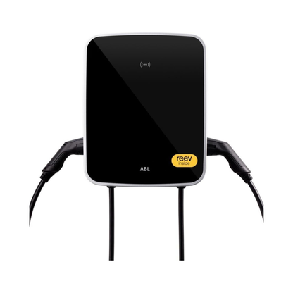 ABL eMH3 3W2264P Controller+ (Master) Wallbox 2×11 kW, 6m Typ-2 Kabel, RFID, MID, OCPP, reev Pro