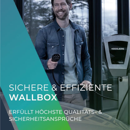 Heidelberg AMPERFIED Wallbox Energy Control Plus (bis 11 kW) mit Typ 2-Ladekabel
